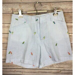 Tahiti Reef Club Size 4 Shorts Embroidered Flip Flop Print